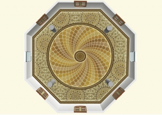 Y-walls Design_Crafted Dome_Interiors_Interior Design_Art Installation_Ministry Of External Affairs_Delhi_India