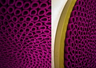 Y-walls Design, Interiors_Interior Design_Installation Design_Felt Panels_Surfaces_Materials_Craft_India